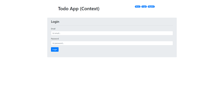 RF React Advanced Todo - Aplikasi Todo
