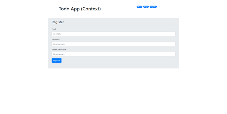 RF React Advanced Todo - Aplikasi Todo