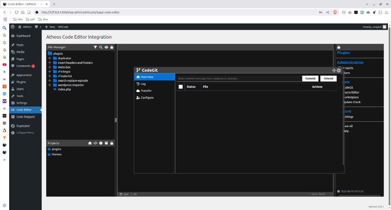 RF Integra - Integrasi Atheos Code Editor di WordPress